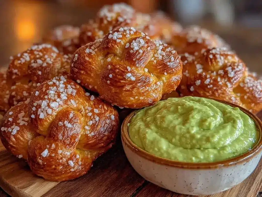 crispy shamrock pretzels - featured image