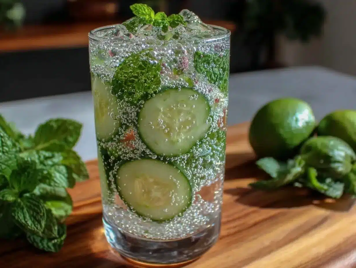 cucumber mint water recipe preparation steps