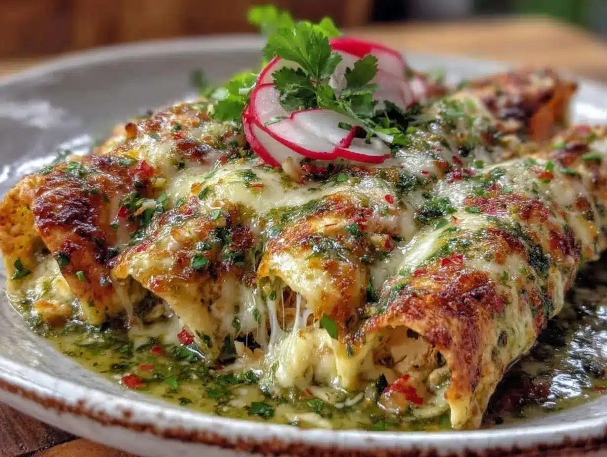 easy creamy chicken enchilada verde preparation steps