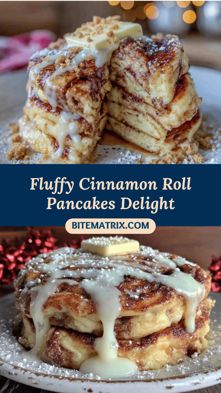 fluffy cinnamon roll pancakes recipe