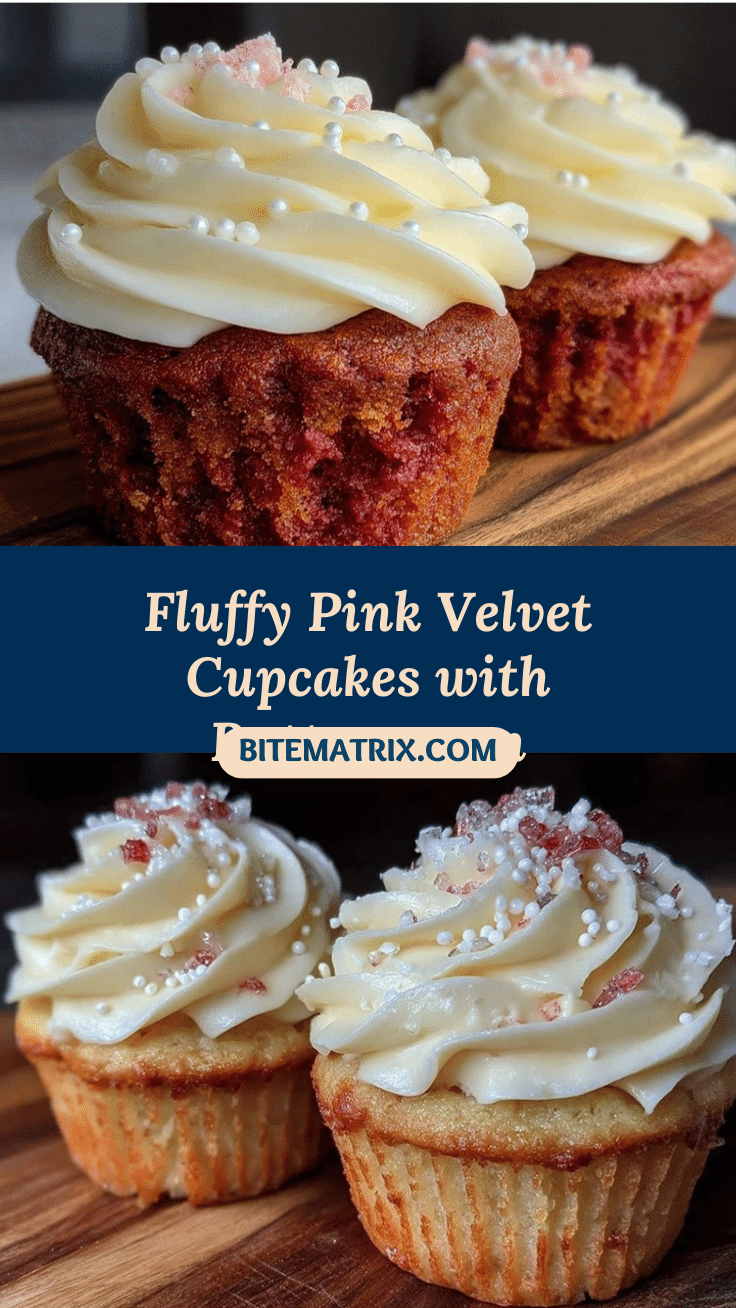 fluffy pink velvet cupcakes recipe