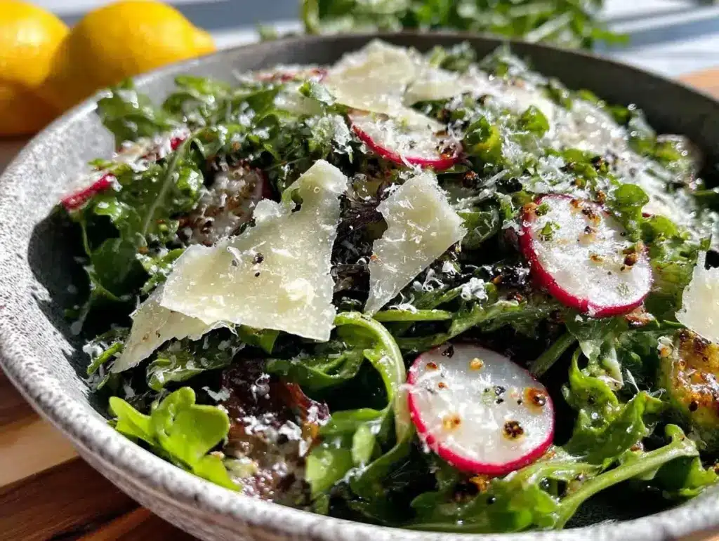 fresh arugula salad - featured image