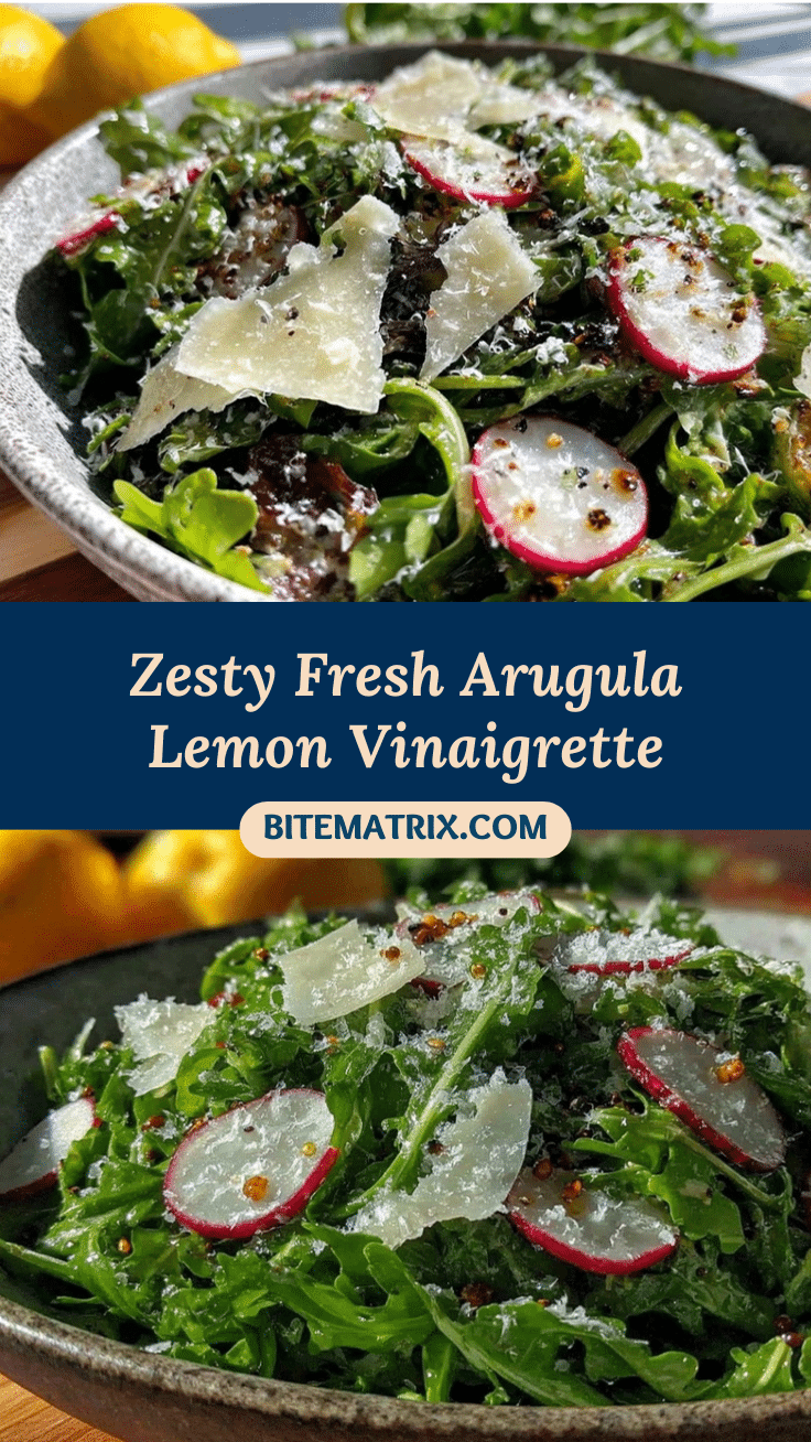 fresh arugula salad recipe