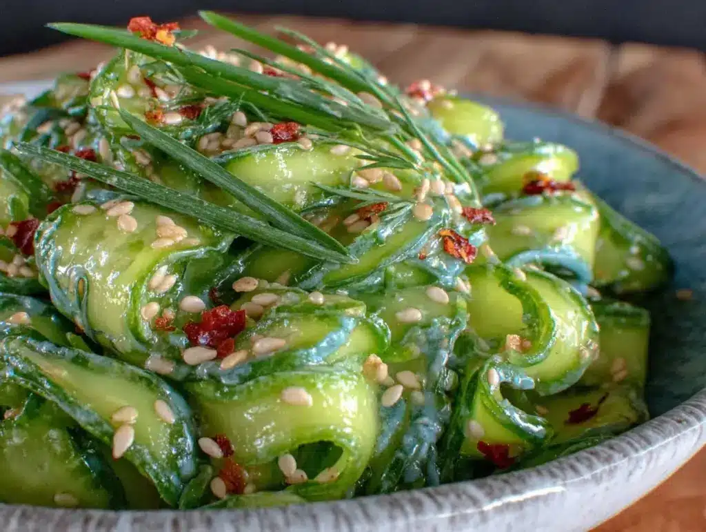 fresh cucumber salad - featured image
