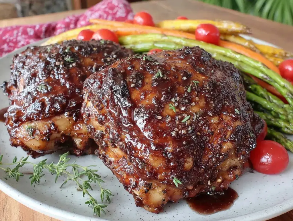 honey balsamic chicken recipe - featured image