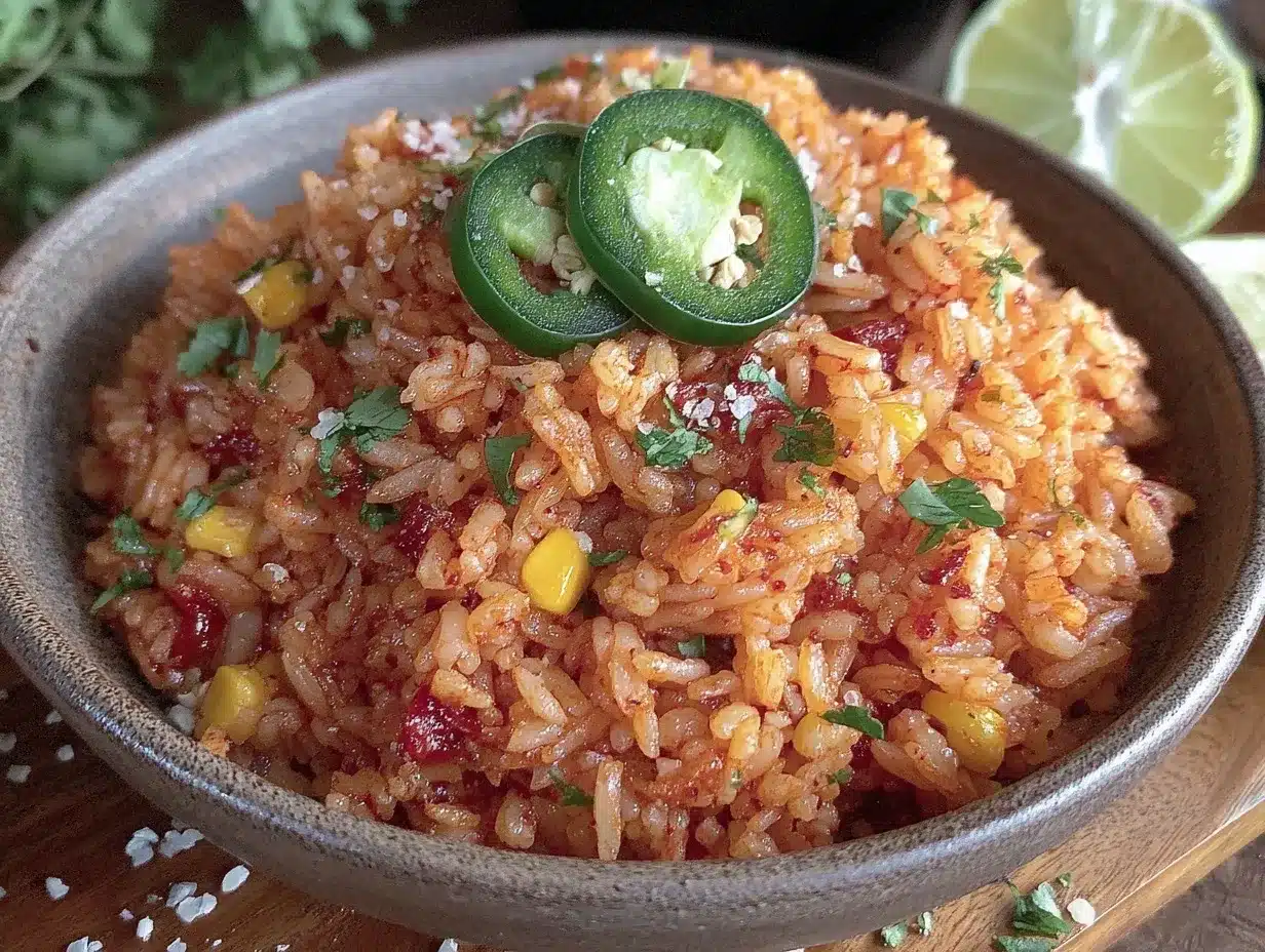 Mexican rice recipe preparation steps