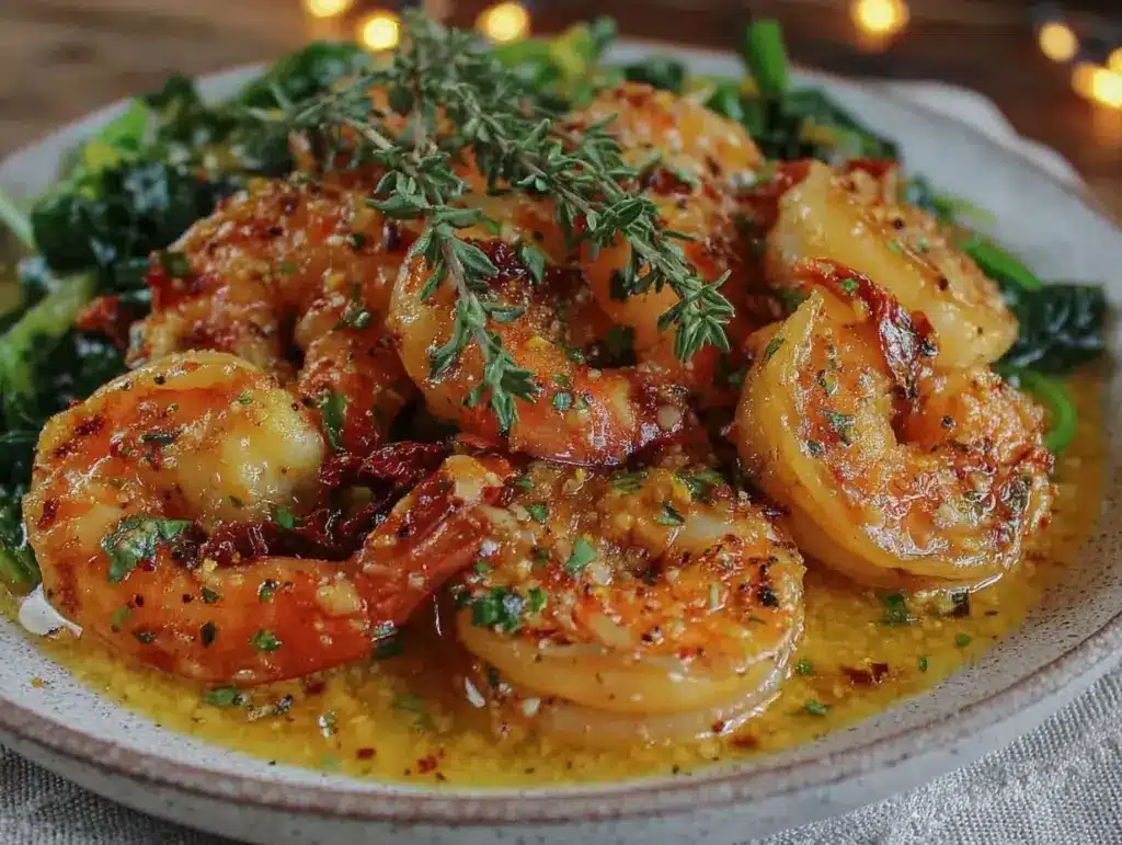 Savory Tuscan Butter Shrimp - featured image