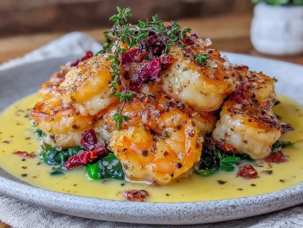 Savory Tuscan Butter Shrimp preparation steps