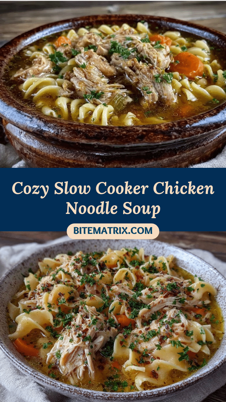 slow cooker chicken noodle soup recipe