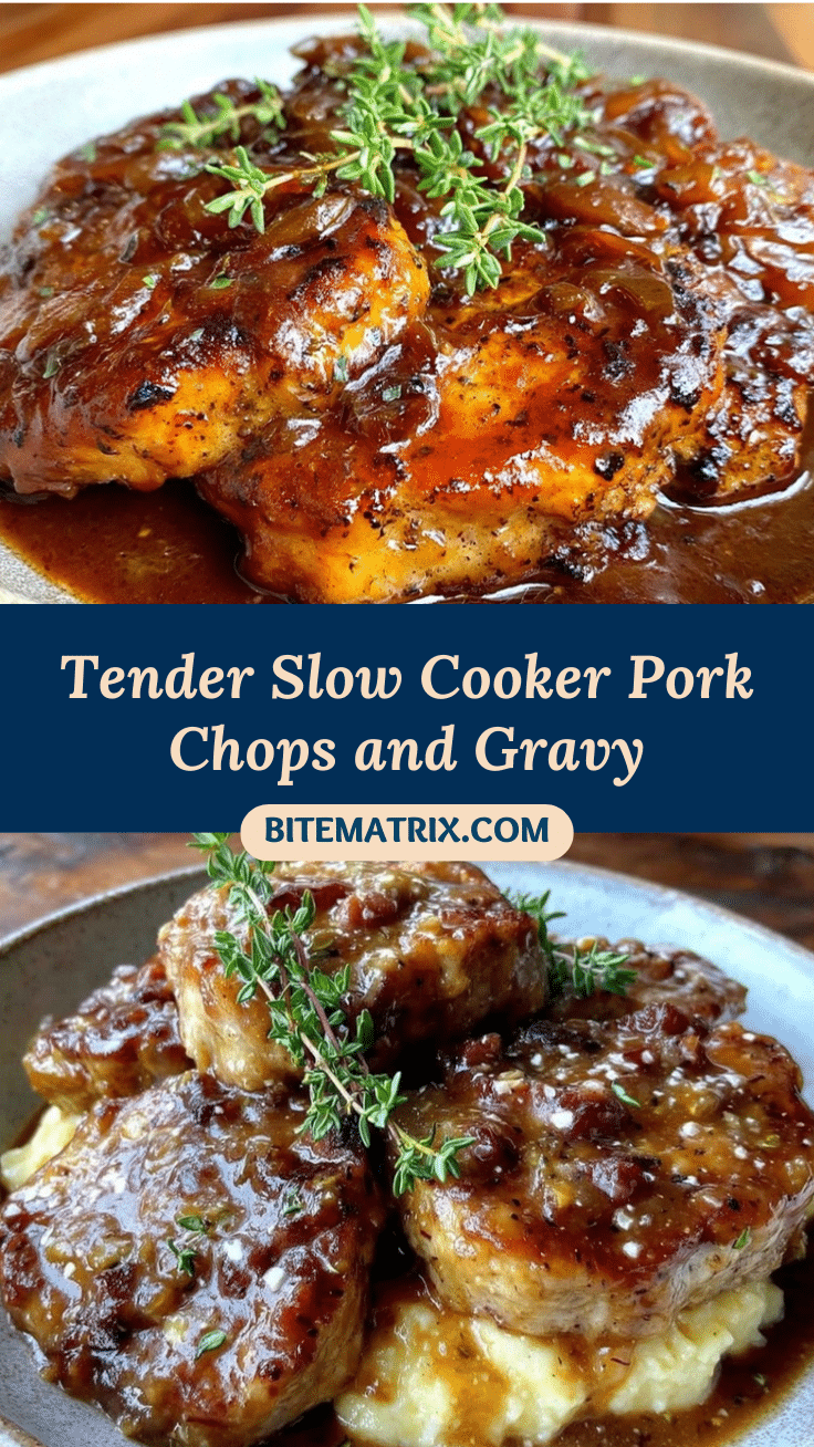 slow cooker pork chops and gravy recipe