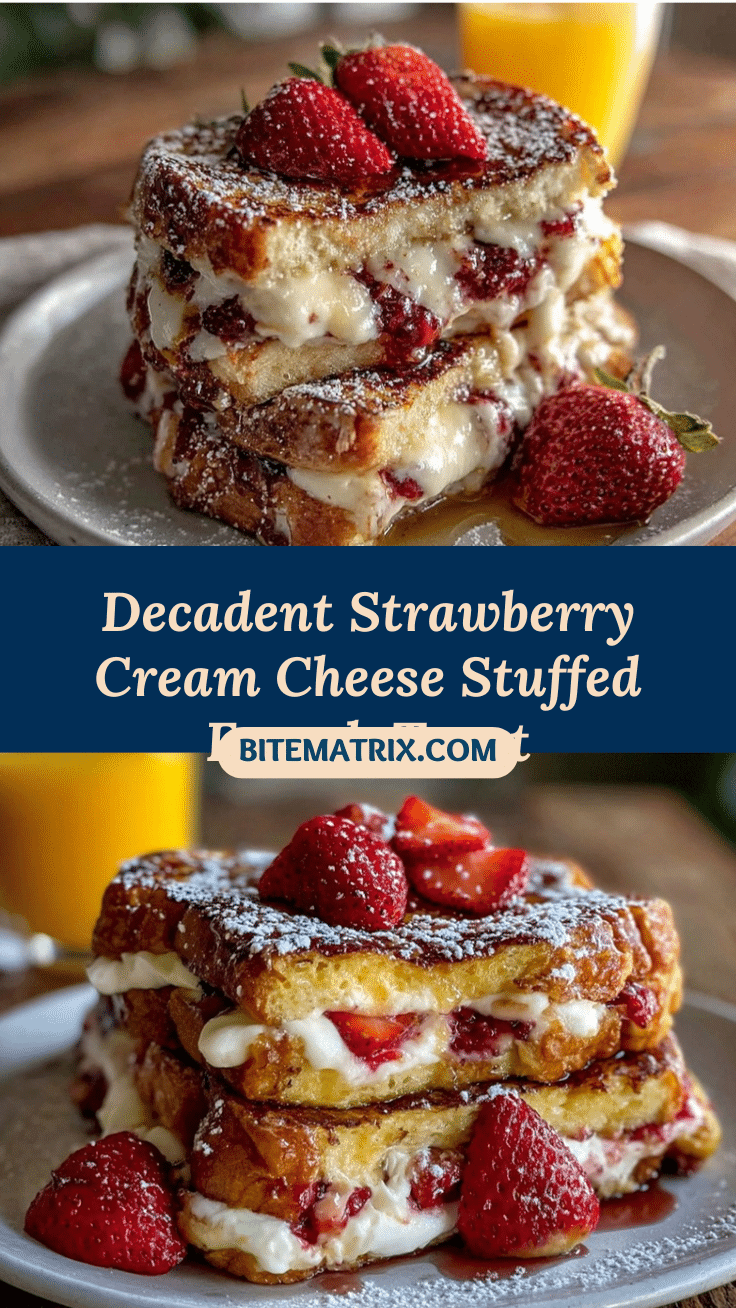 strawberry cream cheese stuffed french toast recipe