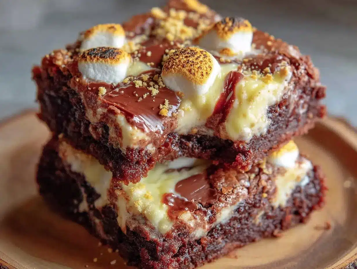 Ultimate Gooey S’mores Brownies preparation steps