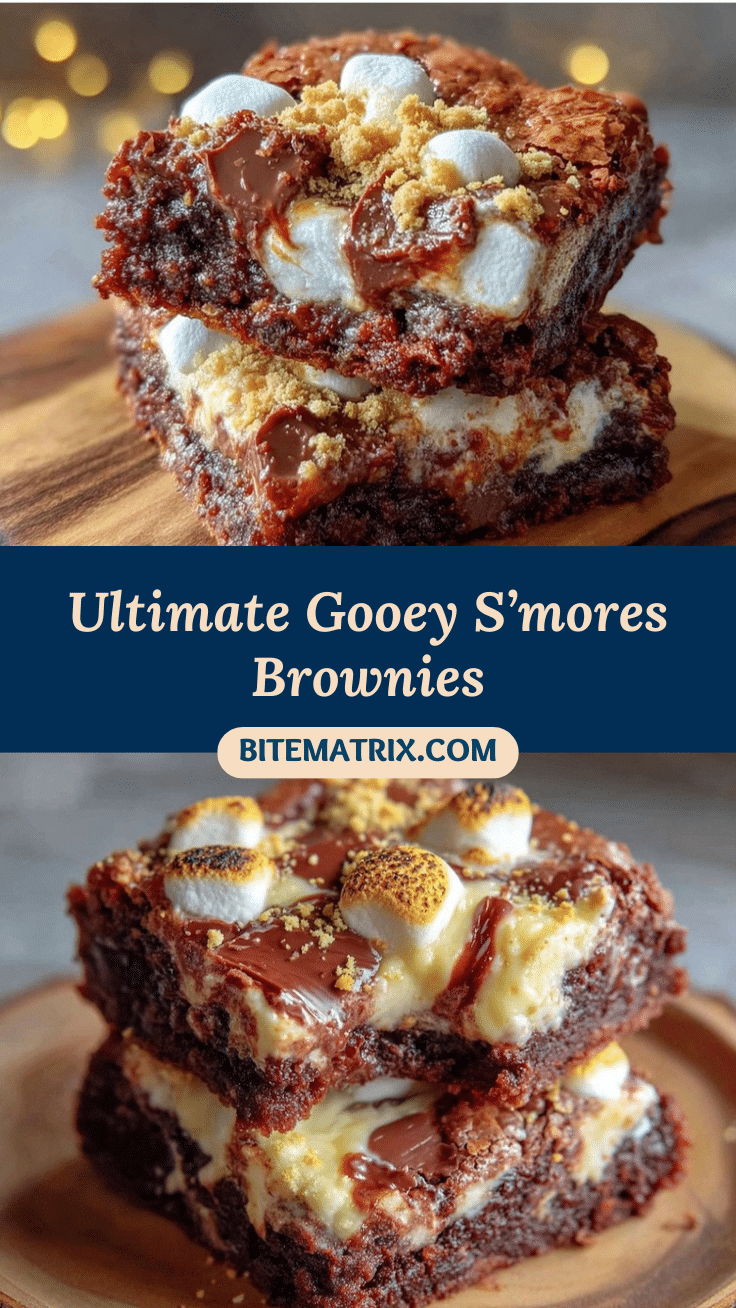 Ultimate Gooey S’mores Brownies recipe