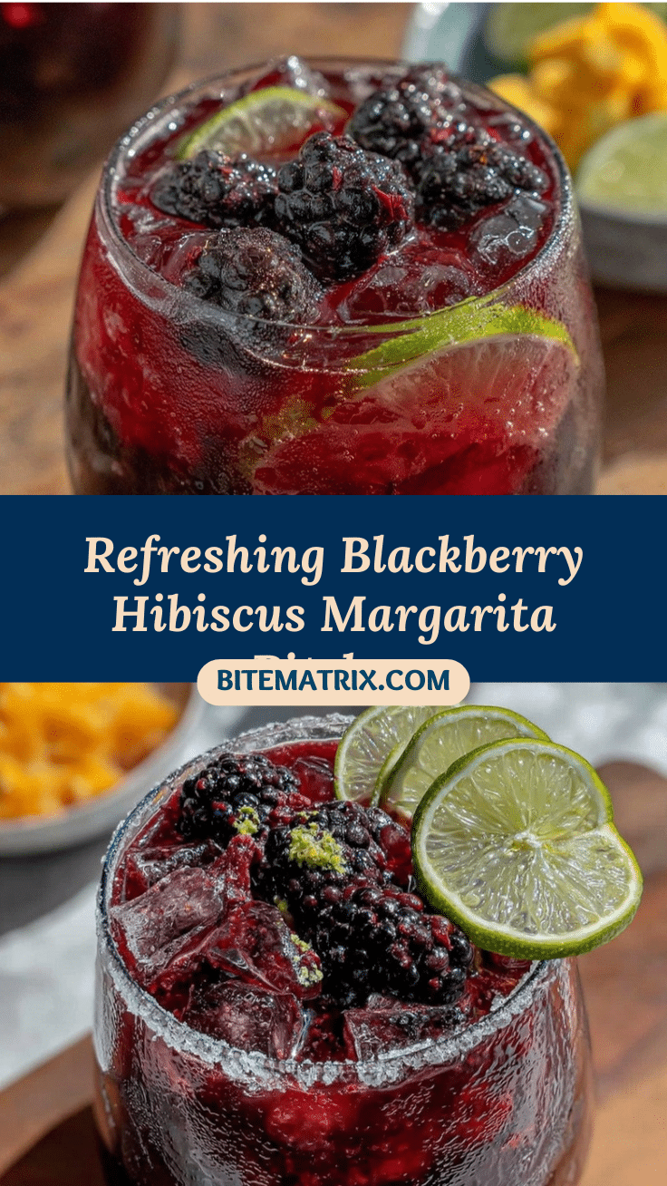 blackberry hibiscus margarita pitcher recipe