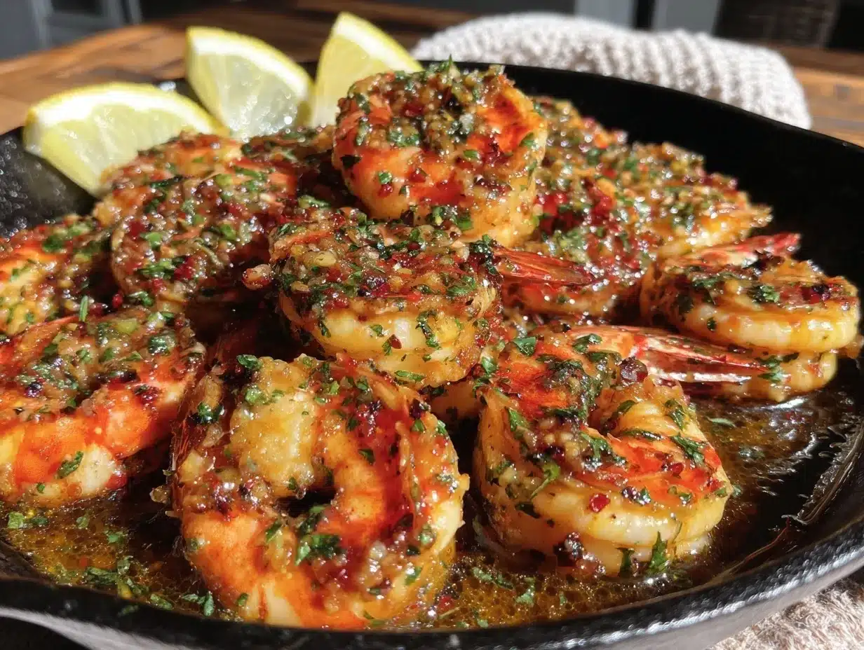 blackstone garlic butter shrimp scampi preparation steps