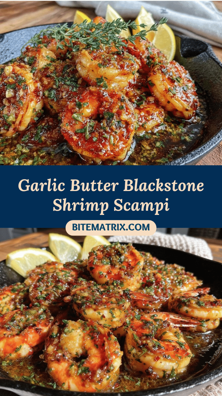 blackstone garlic butter shrimp scampi recipe