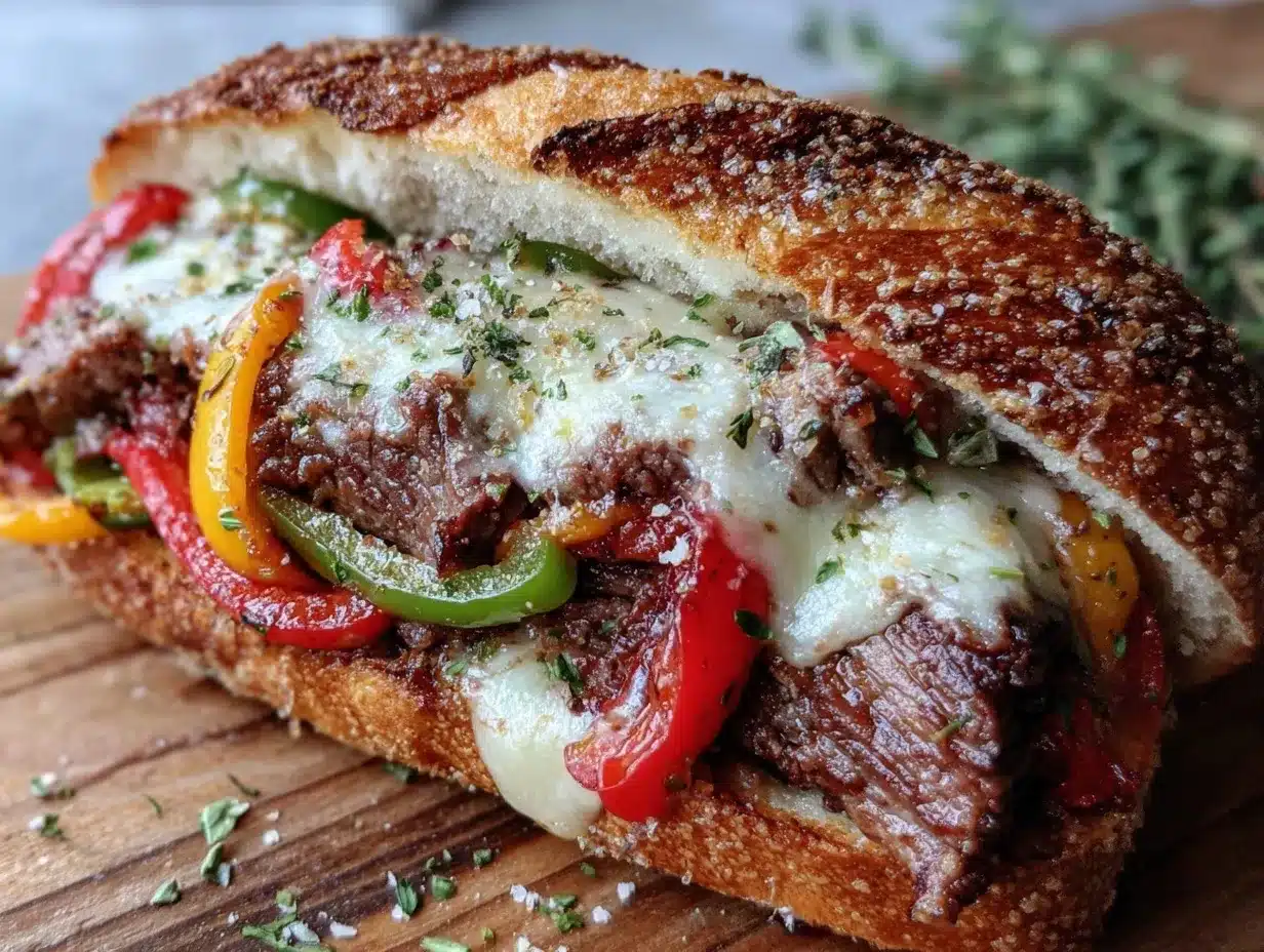 Blackstone Philly Cheesesteak preparation steps