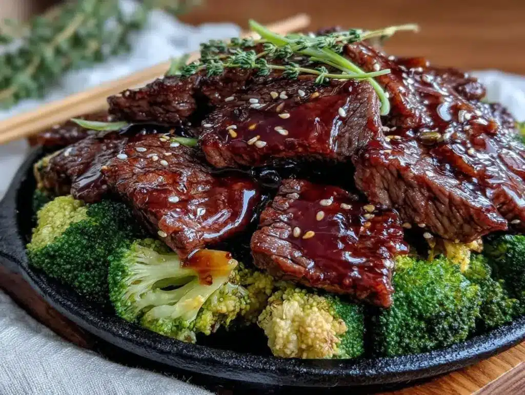 Blackstone Teriyaki Beef and Broccoli Stir-Fry - featured image