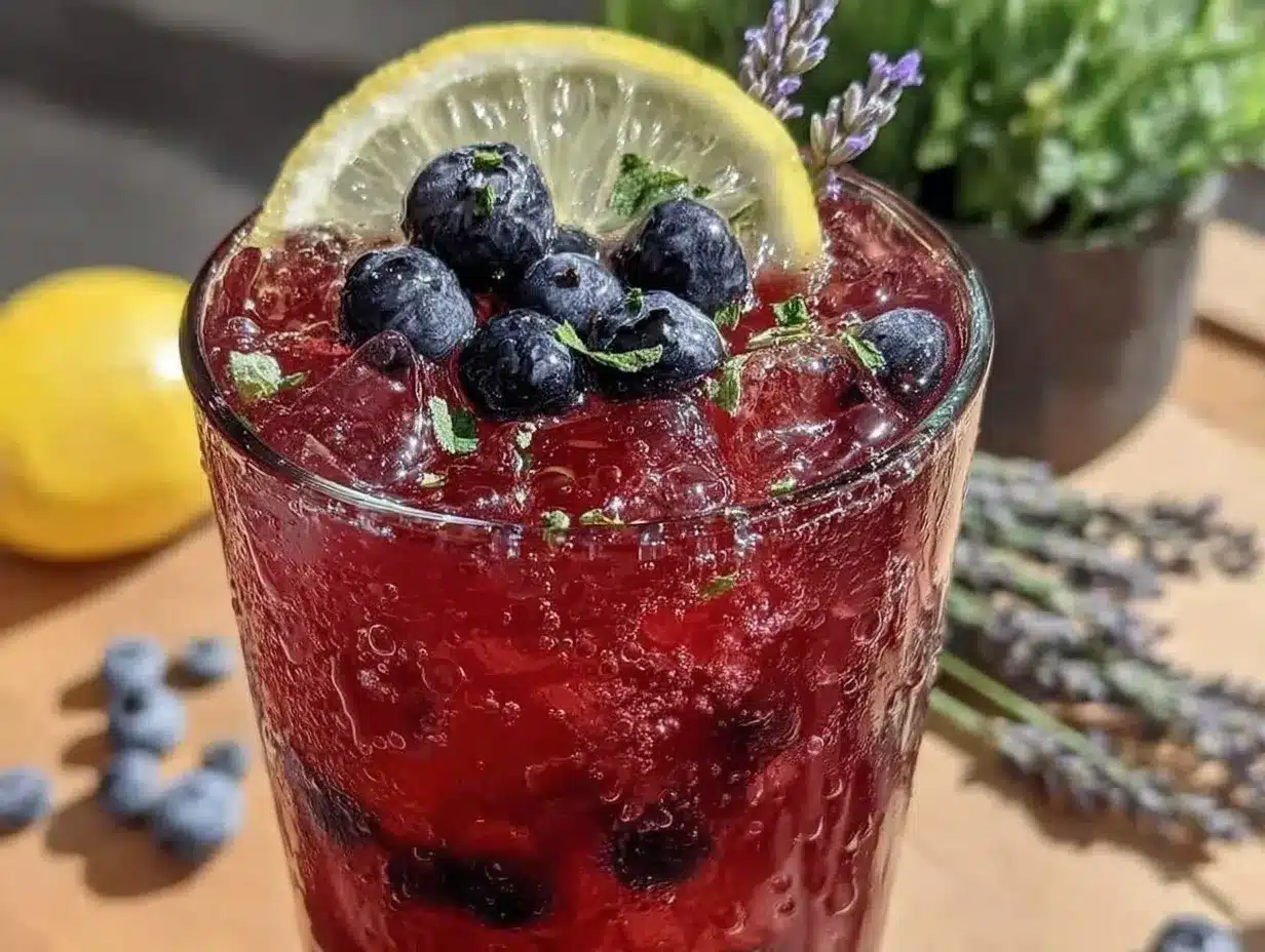 blueberry lavender lemonade preparation steps