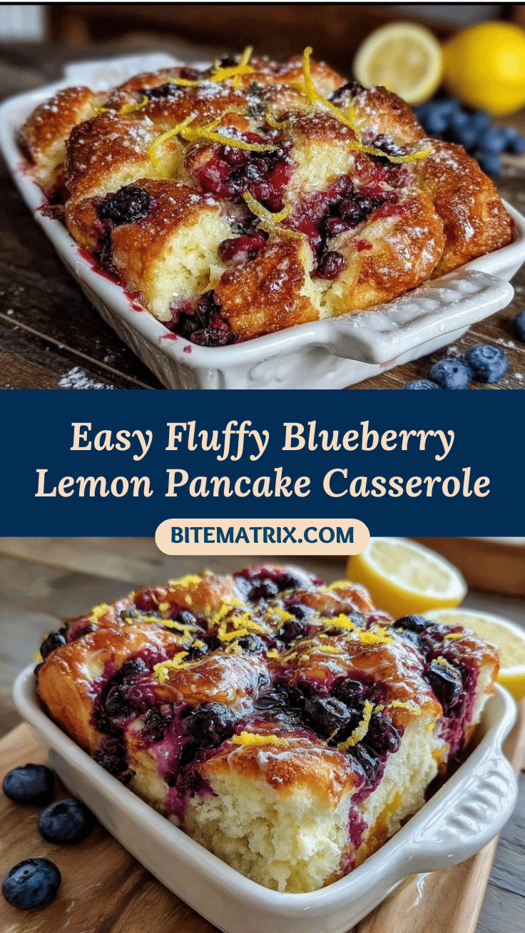 blueberry lemon pancake casserole recipe