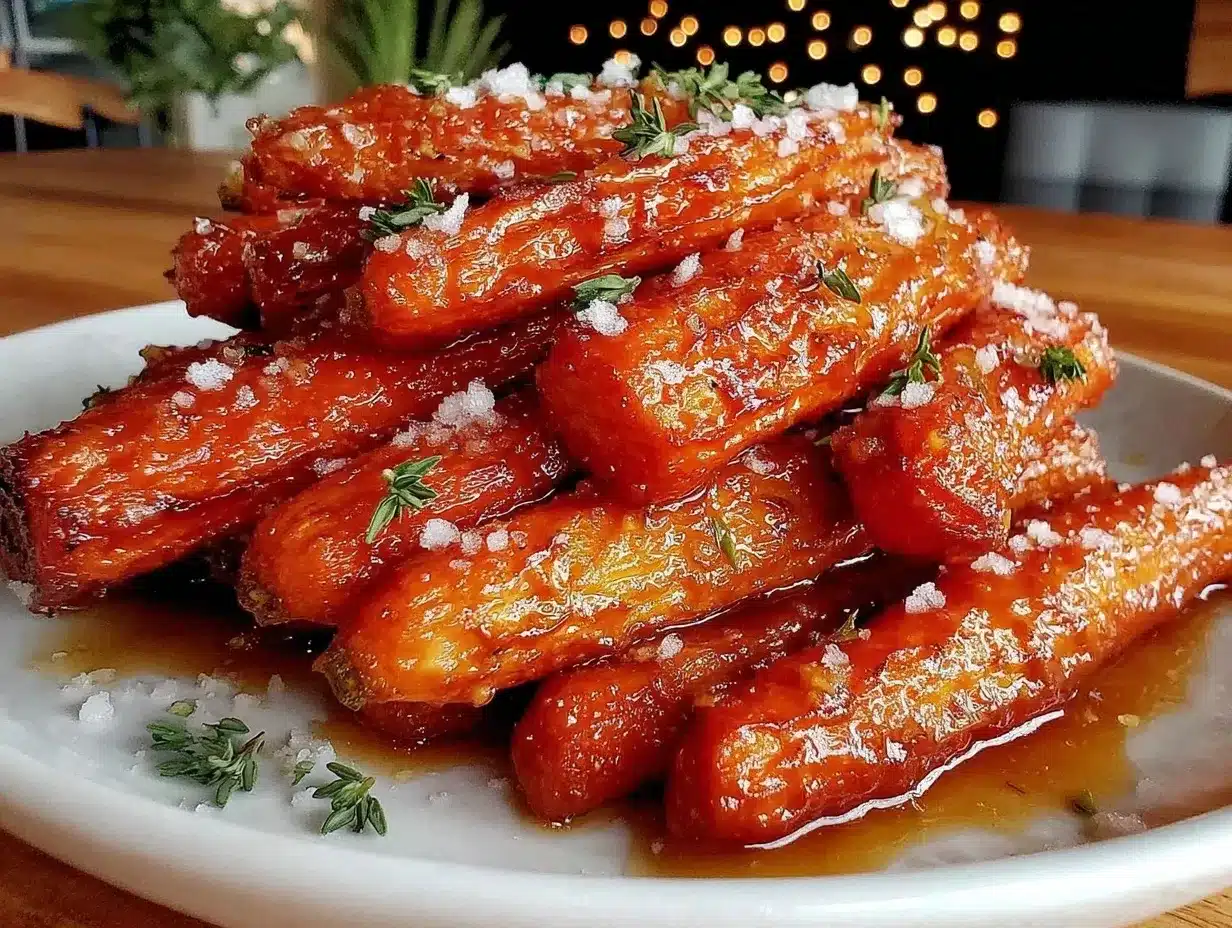 brown sugar glazed roasted carrots preparation steps