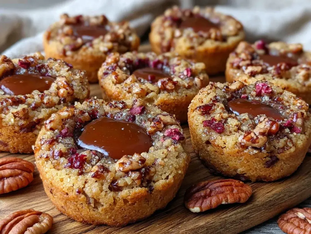 butter pecan thumbprint cookies - featured image