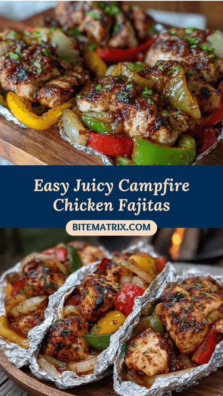 campfire foil packet chicken fajitas recipe