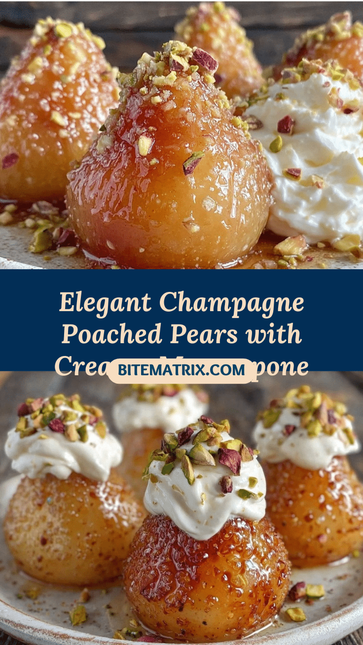champagne poached pears recipe