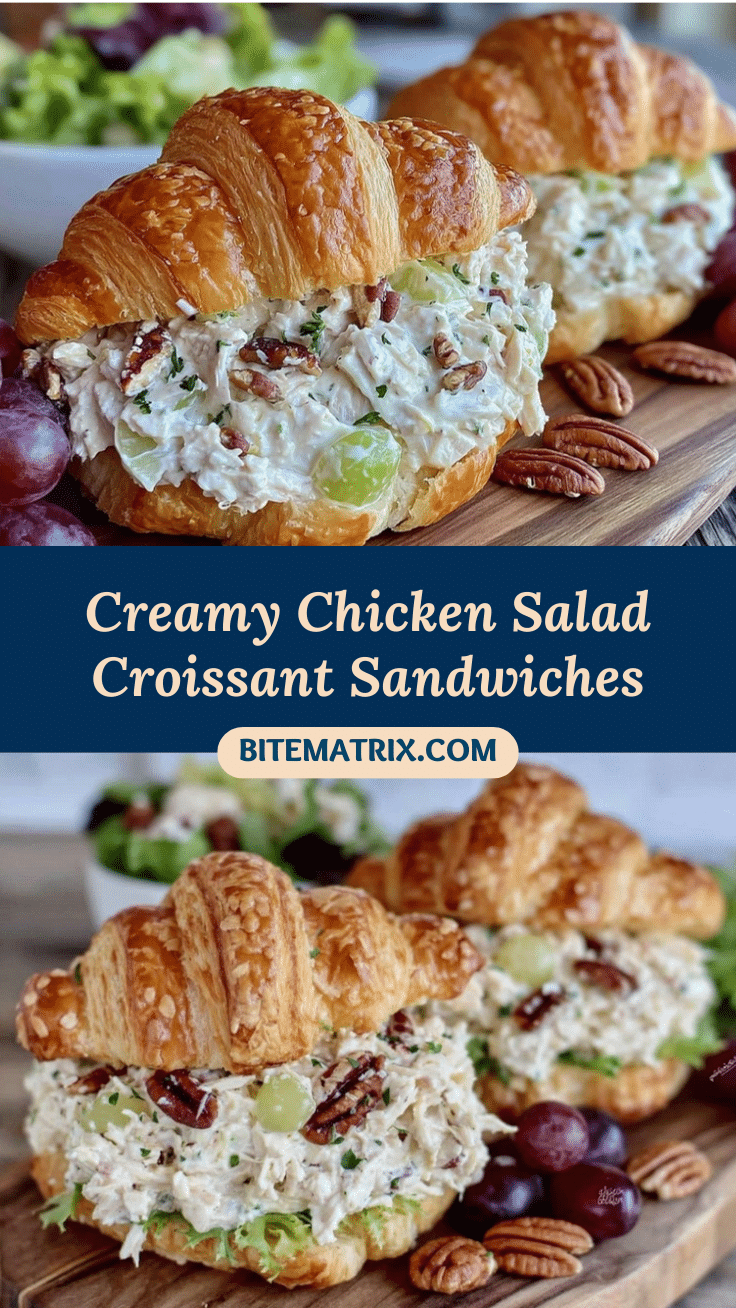 creamy chicken salad croissant sandwich recipe