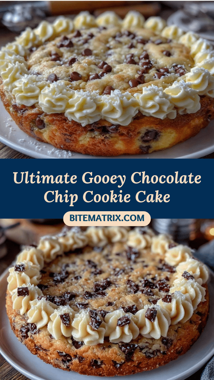creamy chocolate chip cookie cake recipe