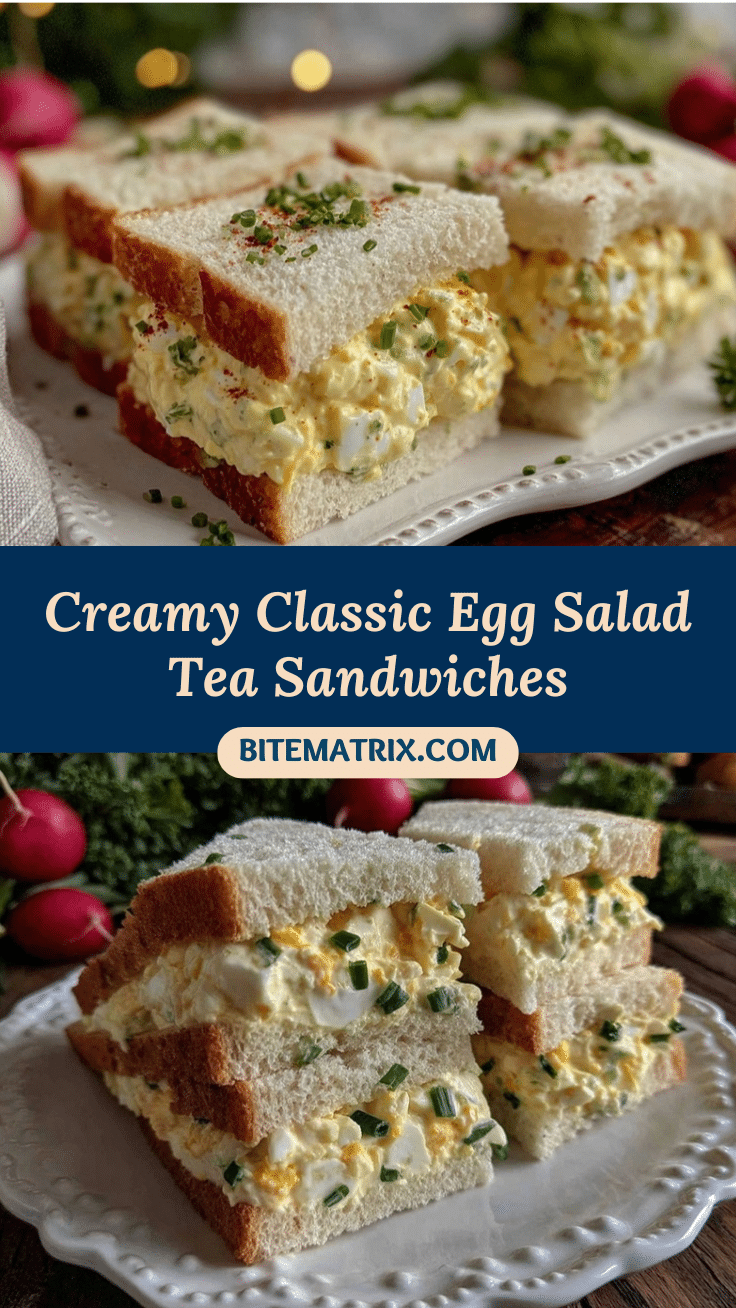 creamy classic egg salad tea sandwiches recipe
