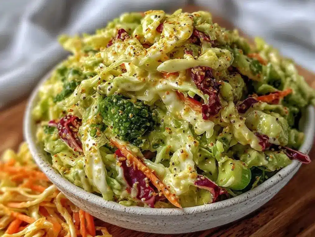 creamy coleslaw with poppyseed dressing - featured image