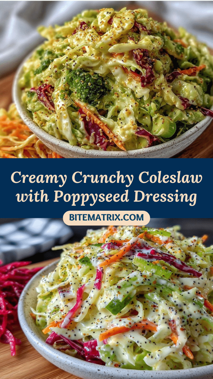 creamy coleslaw with poppyseed dressing recipe