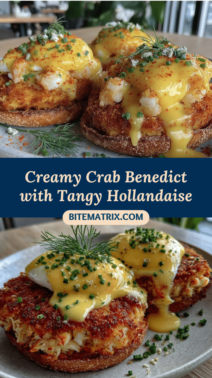creamy crab benedict recipe