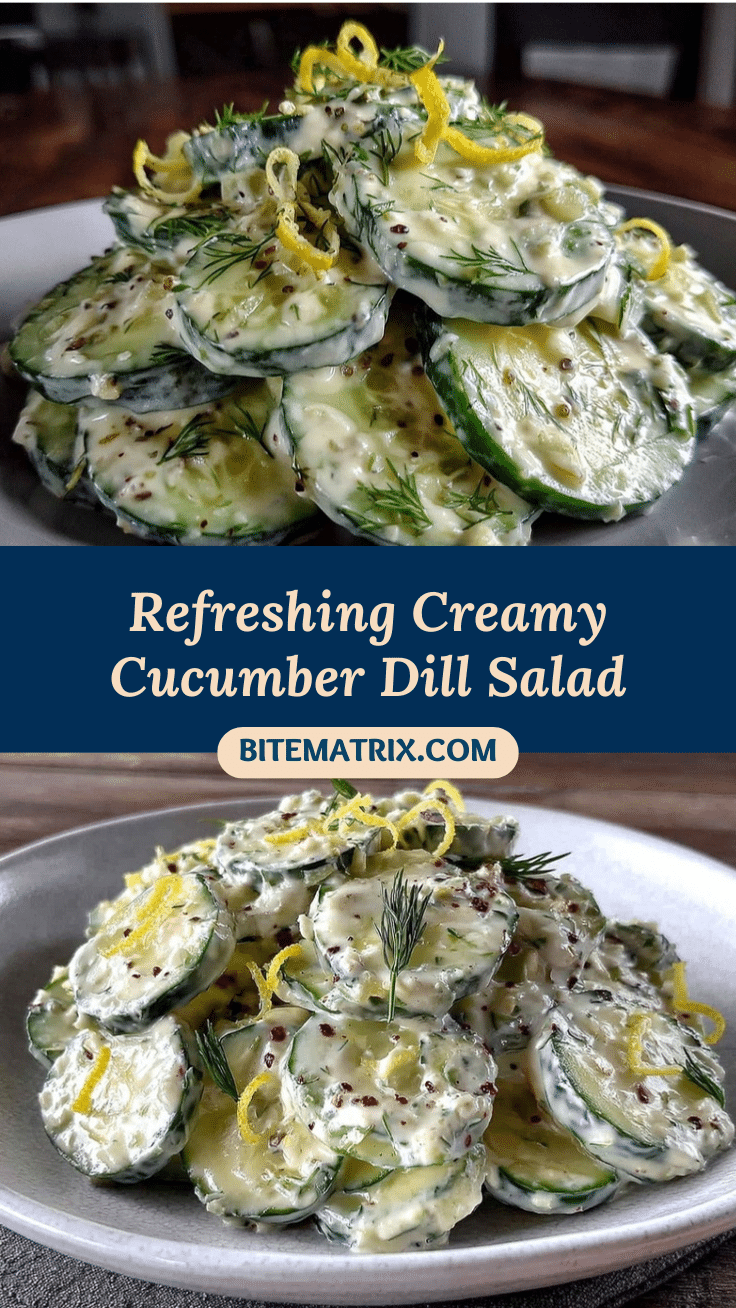creamy cucumber dill salad recipe recipe