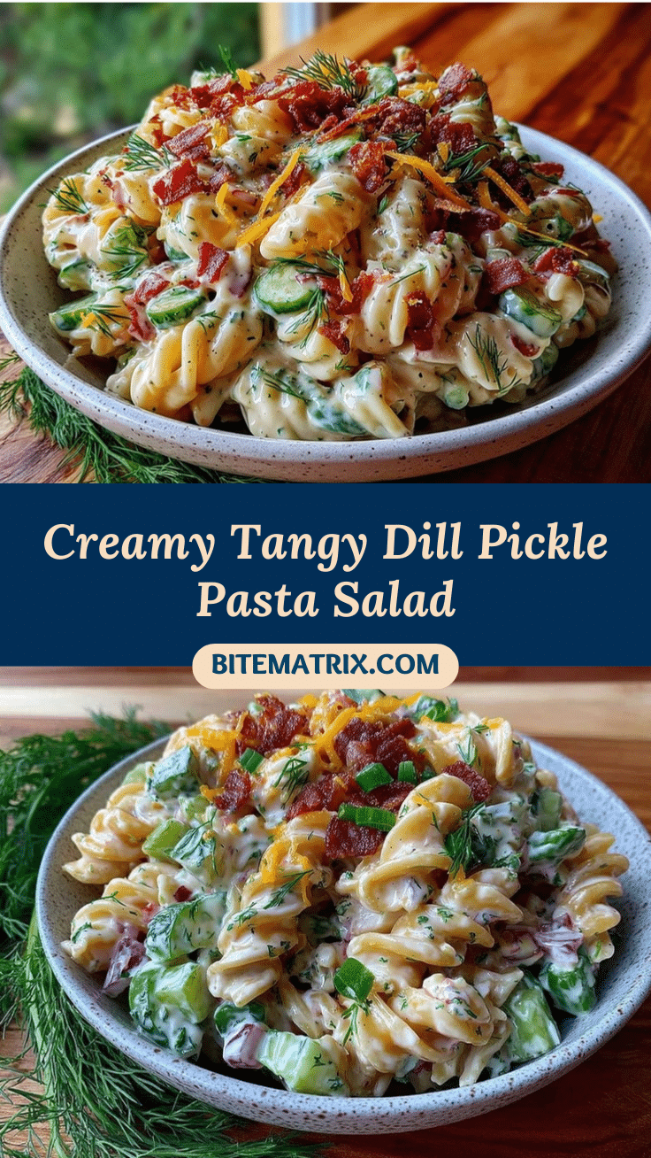 creamy dill pickle pasta salad recipe