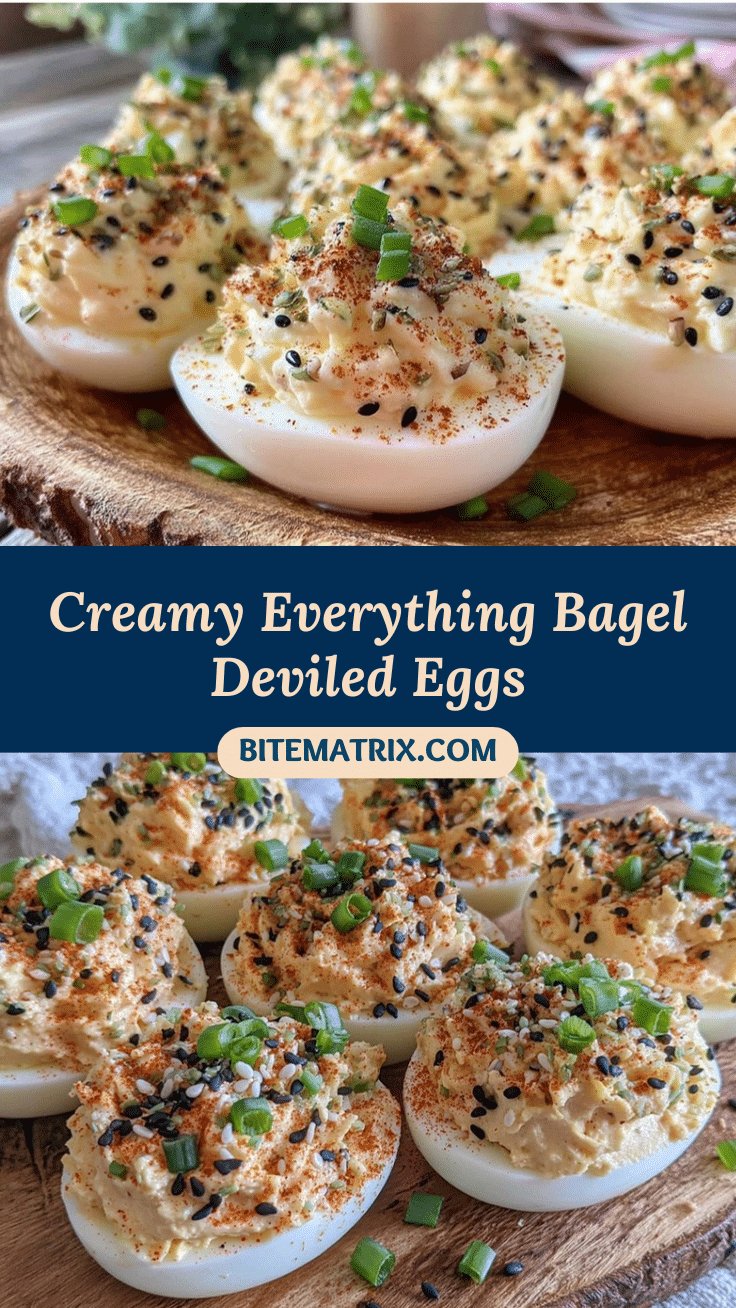 creamy everything bagel deviled eggs recipe