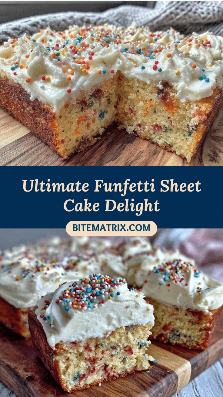 creamy funfetti sheet cake recipe