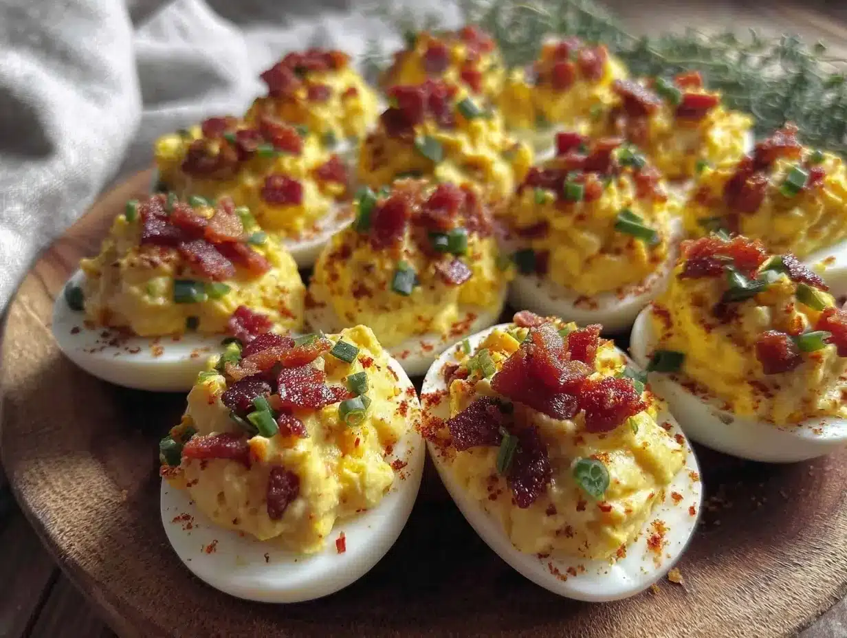 creamy jalapeño popper deviled eggs preparation steps