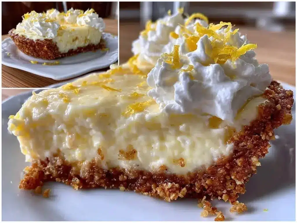 creamy lemon icebox pie - featured image