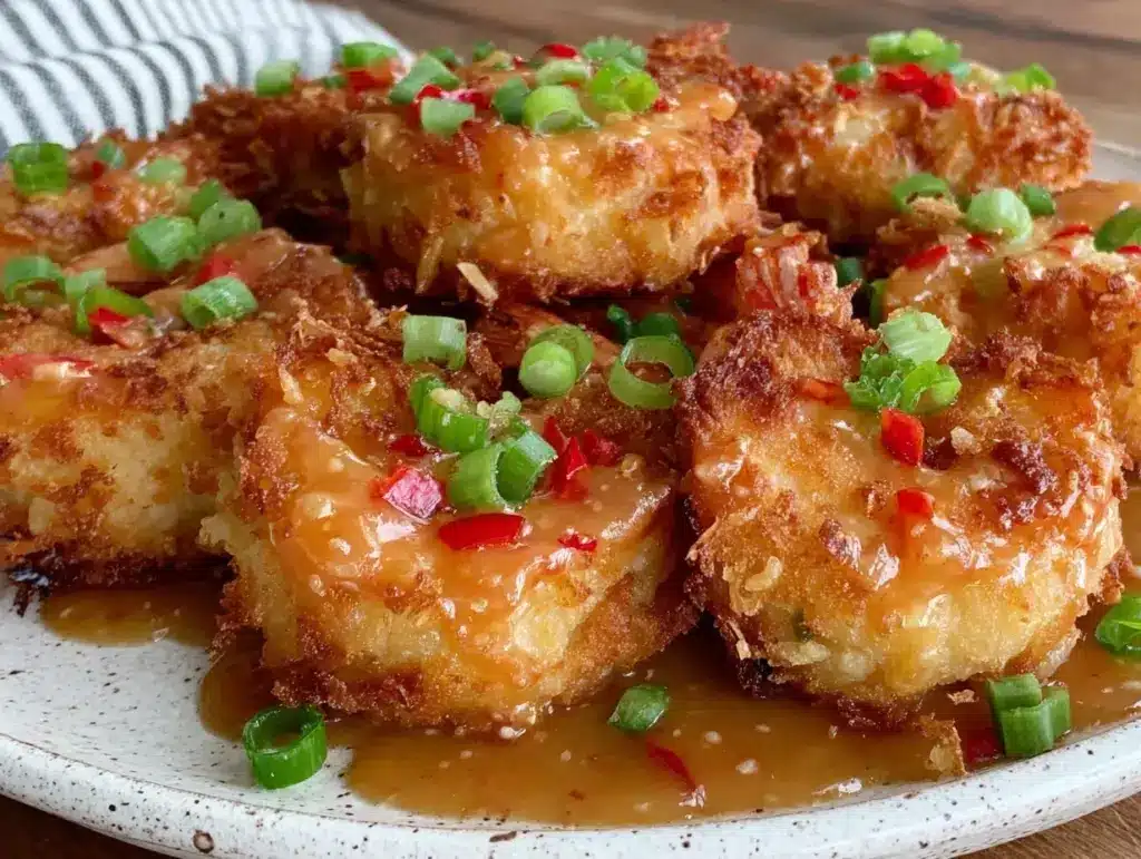 crispy air fryer bang bang shrimp - featured image