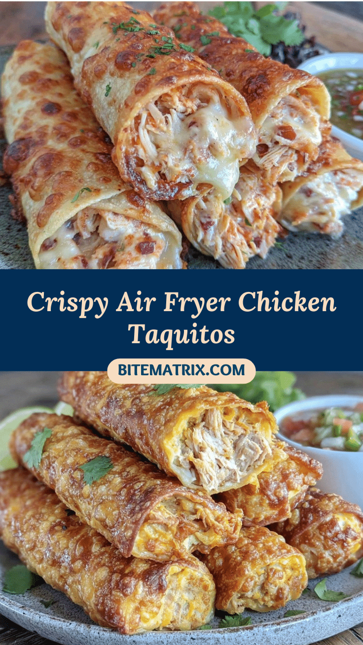 crispy air fryer chicken taquitos recipe