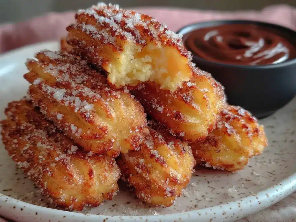 crispy air fryer churros - featured image