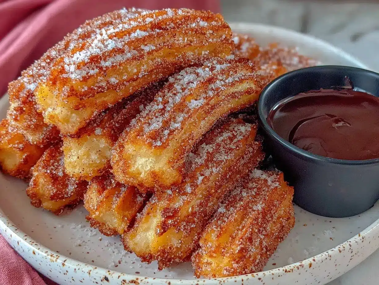 crispy air fryer churros preparation steps