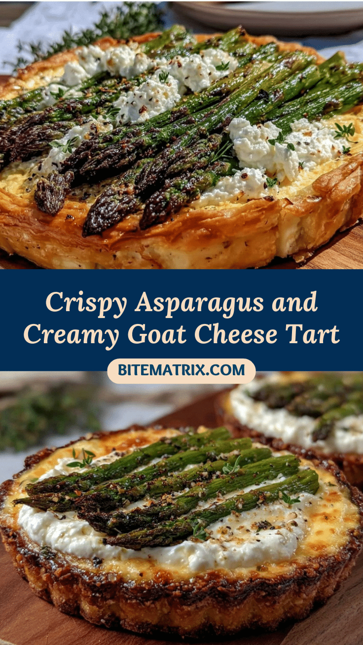 crispy asparagus and creamy goat cheese tart recipe
