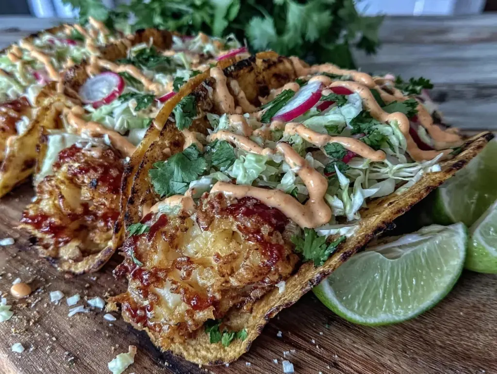 crispy baja fish tacos - featured image