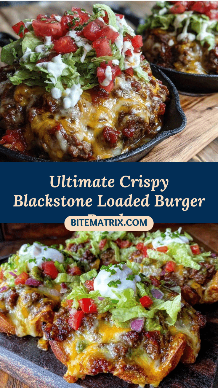 crispy Blackstone loaded burger bowls recipe