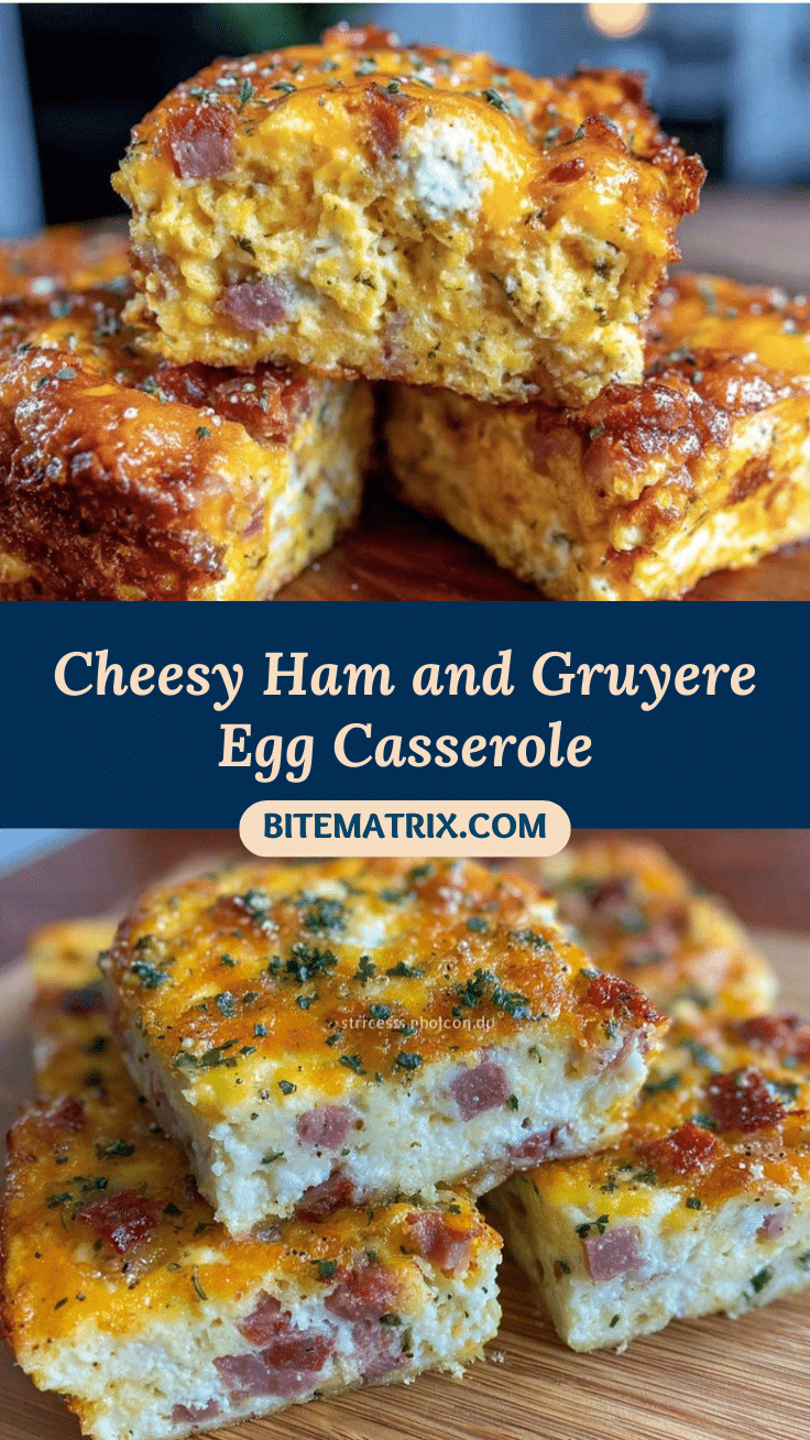 crispy cheesy ham and gruyere egg casserole recipe