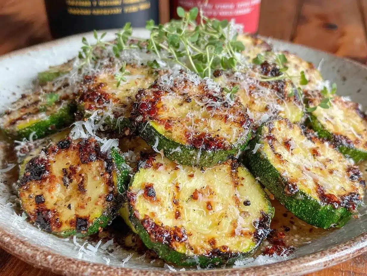 crispy grilled zucchini parmesan preparation steps