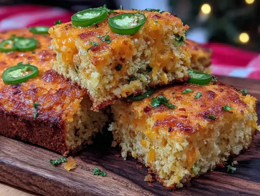 crispy jalapeño cheddar cornbread - featured image